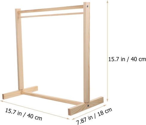 Doll Hanger Doll Clothes Display Rack Doll Coat Dress Hanger Small Clothes Hanger Wooden Clothes Rack Small Clothes Rack Storage Shelf for Doll Cl...