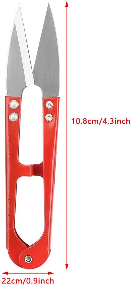 Hilitand 12pcs Sewing Scissors Yarn Thread Cutter 4.3inch Mini Small Snips Trimming Nipper - Great for Stitch,DIY Supplies,Mixed Color...
