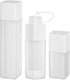 minkissy Lotion Cream Pump Container Airless Skincare Bottles 15ml+30ml+50ml Refillable Stretchable Cosmetic Bottle Dispenser White for Home Trave...