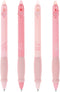 4 Pcs Erasable Gel Ink Pens Retractable Pens Cute Pink Pens 0.5mm Black Ink Writing Pen Office School Pens Women Girls Pens (Black Ink-Pink)...
