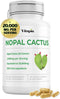Nopal Cactus Extract 20,000mg for Antioxidant, Skin, Metabolism, Wellness, Heart Health Support - 120 Veggie Capsules - Non-GMO, Gluten-Free, Vega...