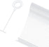 1000 Pcs Plastic J Hook Clothing Tagging Fasteners for Tag Label, 2 inch (Clear)...