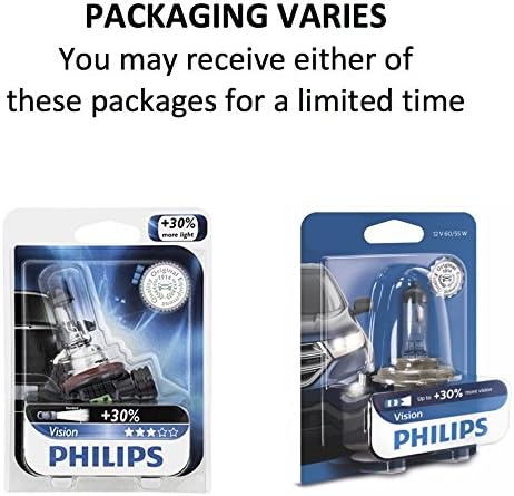 Philips Automotive Lighting H7 Vision Upgrade Automotive Replacement Headlight Bulb, Fits Select High Beam, Low Beam, or Fog Positions (Pack of 1)...