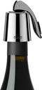 OWO Stainless Steel Wine Bottle Stopper, Reusable Wine Saver with Silicone Seal, Decorative Bottle Sealer, Keeps Fresh?Metal Black, 1 Pack)...