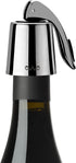 OWO Stainless Steel Wine Bottle Stopper, Reusable Wine Saver with Silicone Seal, Decorative Bottle Sealer, Keeps Fresh?Metal Black, 1 Pack)...