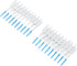 200 Pcs Flossers,Dental Floss Bad Breath Remover Brush Plaque Removal Silicone Safely Portable with Carrying Case (Blue)...