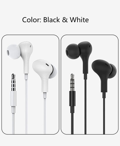 Earbuds Noise Cancelling Wired Magnetic Earphone Headphones for Samsung Galaxy A13 A23 A03S A02S A12 A22 A32 A42 A52 A72 A14 5G OnePlus Nord N30 N...