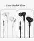 Earbuds Noise Cancelling Wired Magnetic Earphone Headphones for Samsung Galaxy A13 A23 A03S A02S A12 A22 A32 A42 A52 A72 A14 5G OnePlus Nord N30 N...