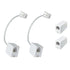 (Pack of 4 A Pair of Converter Adapters for RJ11 Male to RJ45 Female) & 2 In-Line Couplers...