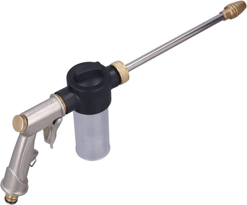 Garden Hose Spray Cleaning Tool, Rotatable High Pressure Water Adjustable Household Oxidation Resistant Flexible for Watering for 1/2in Pipe...