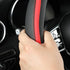 Car Steering Wheel Cover, Leather Steering Wheel Cover Red Universal 14.5-15 Inch Microfiber Leather Anti-Slip Breathable Auto Steering Wheel Cove...