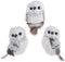 Kurt Adler 3.9in Gray W/White Fur Owl Ornament 3/A for Christmas...