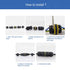 COMOPEZ 3Pin IP68 Waterproof Junction Connector Box 3 Pole Electrical Box Wire Connector Cable for Underground Outdoor Light,LED,Tree Strings, Cab...
