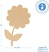 Wood Flower Cutouts, 12-inch x 6.5-inch, Pack of 1 Unfinished Wood Cutout for Painting, Spring Craft, and Easter/Spring Decorations, by Woodpecker...