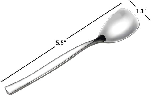 12-Piece Stainless Steel Ice Cream Spoons, Yogurt Spoon...