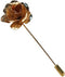 Men's Floral Golden Flower Lapel Stick Brooch Pin for Suit...