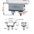 6-28v DC Manual Reset Stud Circuit Breaker Type III with Red Cover for Automotive RV Marine Boat Battery Solar 20A 2pcs...