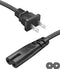 2 Prong Power Cord for Sony SRS-XP500 SRS-XP700 MHC-V71 SRS-RA3000 GTK-XB90 XB72 XB60 XB5 XB7 MHC-V13 Wireless Portable Speaker Replacement Chargi...