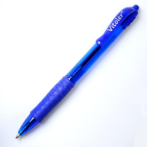 Vitoler Pens,8 Pack,1.0mm,Blue Pens Ballpoint,Pens for School,Retractable Ink Pens for Journaling Office School Supplies...
