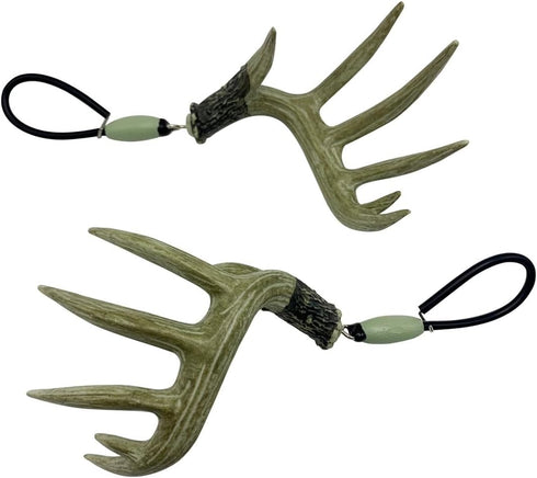 Whitetail Deer Shed Antler Ornament for Rear View Mirror Hunting Charm Accessory for Hunters. Hand Painted Hunting Gift for Friend, Dad, Brother, ...