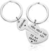 Couple Gifts for Boyfriend and Girlfriend - You Hold The Key To My Heart Couple Keychain for Him and Her, Valentine's Day Birthday Gifts for Boyfr...