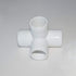 15Pack 3/4Inch 4 Way PVC Fittings, Heavy Duty PVC Elbow Side Outlet Tees, Furniture PVC Tee Corner Fittings for Building PVC Furniture Greenhouse ...