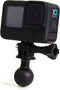Ball Mount for GoPro Hero 12 11 10 9 8 7 6 5 4 3+ 3 Black 2018 Max Session Fusion, Osmo Action, AKASO, SJCAM Camera - Ball Head Mount Adapter (1-I...