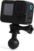Ball Mount for GoPro Hero 12 11 10 9 8 7 6 5 4 3+ 3 Black 2018 Max Session Fusion, Osmo Action, AKASO, SJCAM Camera - Ball Head Mount Adapter (1-I...