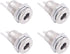 Fancasee (4 Pack) 5.5mm x 2.5mm Female DC Power Jack Socket Panel Mount 2 Pin Solder Type Metal Power Supply Jack Connector Adapter Socket...