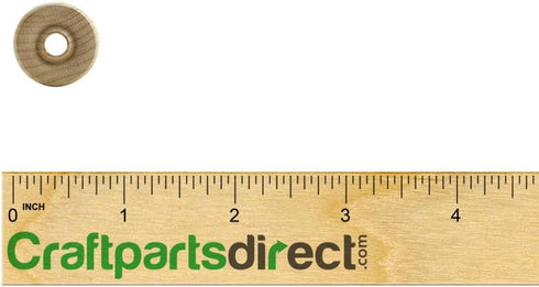 3/4" Mini Wood Wheel (3/16" Hole) - 50 Pack Birch Wheels for Dollhouse Furniture & Model Making - Unfinished Wooden Wheels with Sanded Surface...