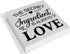 Rustic Kitchen Wooden Box Sign Desk Decor, the Secret Ingredient Is Always Love Wood Block Sign Home Kitchen Tabletop Shelf Desk Decoration, 5 X 5...