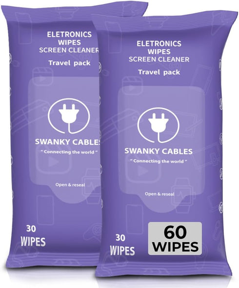 Screen Cleaner Wipes: Electronic Wipes for Screens - Computer Screen Wipes for Lens, Phone, Tv Screen and Monitor Cleaning - Tech Wipes & Microfib...