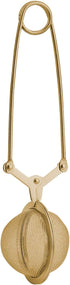 HIC Kitchen Gold Mesh Snap Tea Ball Infuser, Gold-Toned Titanium-Coated Stainless Steel, For Loose Tea or Mulling Spices...