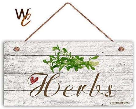 Herbs Metal Sign Country Farmhouse Home Gardener Tin Sign Wall Decor Metal Plaque Sign 8x12 inch...