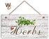 Herbs Metal Sign Country Farmhouse Home Gardener Tin Sign Wall Decor Metal Plaque Sign 8x12 inch...