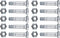 1-1/2" Pins with Nuts Compatible with MTD Two-Stage Snow Blowers / Auger Drive Snowblowers Replacement 710-0890A 710-0890 910-0890A 7100890 910089...