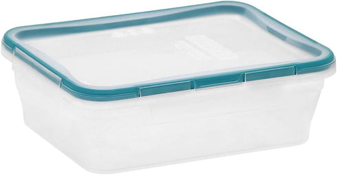 Snapware Total Solution 3-Pack (8.5-Cup) Plastic Food Storage Containers Set, Leakproof & Airtight Locking Lids Rectangular Tupperware, Non-Toxic ...