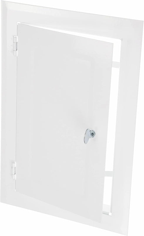 6" x 10" Lockable Keyless White Metal Access Panel. Service Shaft Door Panel. Plumbing, Electricity, Heating, Alarm Wall Access Panel for Drywall....