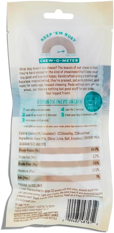 Whole Paws Lactose & Grain Free Cheese Dog Chew, Medium, 1 ct, 2.3 Ounce (Pack of 1)...