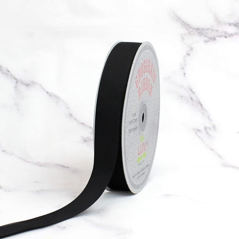 Creative Ideas 7/8-Inch Solid Grosgrain Ribbon, 50-Yard, Black...