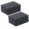 Black Junction Box ABS Enclosure Box Conduit Juction Box Waterproof Project Box Dustproof Electrical Box Case (4.53"x3.54"x2.17" 2pcs)...