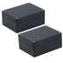 Black Junction Box ABS Enclosure Box Conduit Juction Box Waterproof Project Box Dustproof Electrical Box Case (4.53"x3.54"x2.17" 2pcs)...