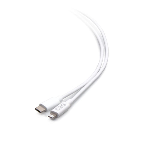 6ft (1.8m) USB-C® Male to Lightning Male Sync and Charging Cable - White...