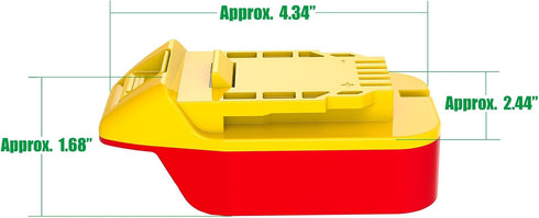 Adapter Upgrade for De Walt 20V MAX Tools - Compatible with Craftsman New 20V V-20 Red Style (Not B&D) Battery Installation for Power Supply (No C...