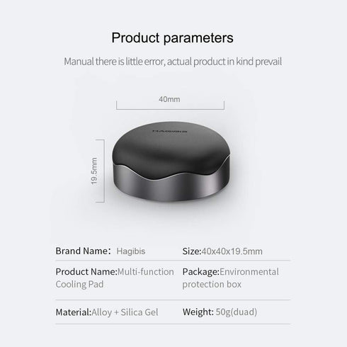 Laptop Cooling Pad, Hagibis Ergonomic Laptop Stand Small Invisible Cooler Ball Portable Magnetic Foot Heat for MacBook Pro Computer...