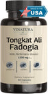 Tongkat Ali & Fadogia Agrestis - 1200mg, enhanced with L-Citrulline and L-Arginine, Equivalent to 54,300mg Raw Per Serving *USA Made and Tested* C...