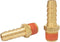 2 Pack Brass Air Hose Barb Fittings Adapter Set - 3/8" Barb to 1/4" NPT Male Pipe, Air Hose Repair Kit Connectors with Sealant...