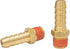 2 Pack Brass Air Hose Barb Fittings Adapter Set - 3/8" Barb to 1/4" NPT Male Pipe, Air Hose Repair Kit Connectors with Sealant...