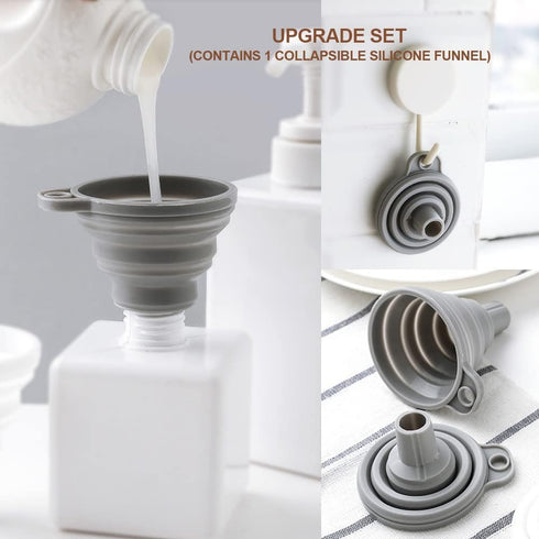 leepiya Measuring Cups and Spoons set, Collapsible Measuring Cups, 8 piece Measuring Tool Engraved Metric/US Markings for Liquid & Dry Measuring, ...