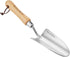 Stainless Steel Trowel, Garden Small Flower Hand Shovel, Potting Soils Scoop with Wood Handle, Gardening Bonsai Tools for Transplanting Digging We...